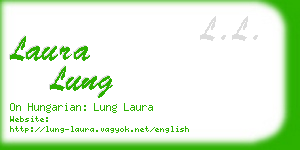 laura lung business card